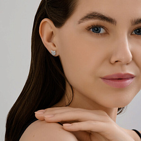 Серьги Diamant - Серебро 925, Фианит (арт. 94-122-02252-1)