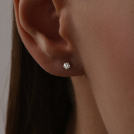 Серьги SOKOLOV - Золото 375, Фианит (арт. 31-122-01365-2)