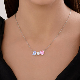 Колье SOKOLOV - Серебро 925, Фианит (арт. 94071096)