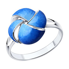 Кольцо Diamant - Серебро 925, Эмаль (арт. 94-110-01657-1)