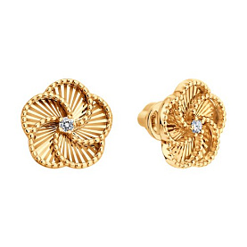 Серьги SOKOLOV - Золото 585, Фианит (арт. 0200879)
