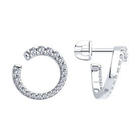 Серьги SOKOLOV - Серебро 925, Фианит (арт. 94026912)