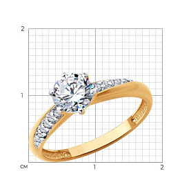 Кольцо Diamant - Серебро 925, Фианит (арт. 93-110-02134-1)