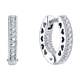 Серьги SOKOLOV - Серебро 925, Фианит (арт. 94026032)