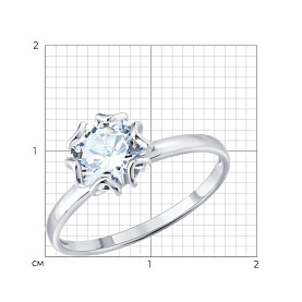 Кольцо SOKOLOV - Серебро 925, Фианит (арт. 94014866)