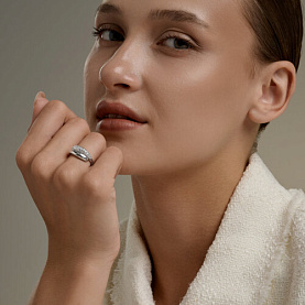 Кольцо SOKOLOV - Серебро 925, Фианит (арт. 94014832)