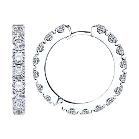 Серьги SOKOLOV - Серебро 925, Фианит (арт. 94025654)