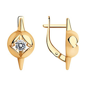 Серьги Diamant - Серебро 925, Фианит (арт. 93-120-01729-1)