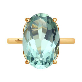 Кольцо SOKOLOV - Золото 585, Синтетический кварц (арт. 716871)