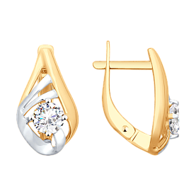 Серьги SOKOLOV - Золото 375, Фианит (арт. 027976-4)