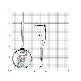 Серьги SOKOLOV - Серебро 925, Перламутр (арт. 94022214)