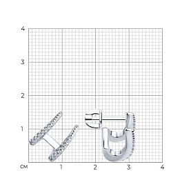 Серьги SOKOLOV - Серебро 925, Фианит (арт. 94026758)