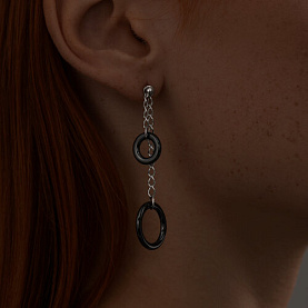 Серьги SOKOLOV - Серебро 925, Керамика (арт. 94025208)