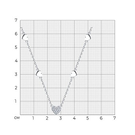 Колье SOKOLOV - Серебро 925, Фианит (арт. 94070676)