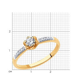 Кольцо SOKOLOV - Серебро 925, Фианит (арт. 93010396)