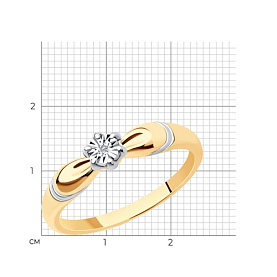 Кольцо SOKOLOV - Серебро 925, Бриллиант (арт. 87010054)