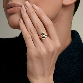 Кольцо SOKOLOV - Золото 585, Фианит (арт. 019893)