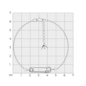 Браслет SOKOLOV - Серебро 925, Фианит (арт. 94051010)