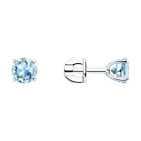 Серьги SOKOLOV - Серебро 925, Топаз (арт. 92021086)