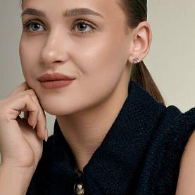 Серьги SOKOLOV - Серебро 925, Горный хрусталь, Топаз (арт. 92025392)