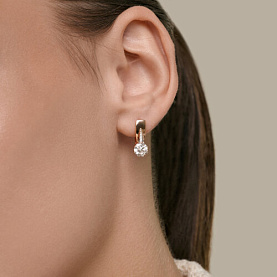 Серьги SOKOLOV - Золото 585, Фианит (арт. 0200993)