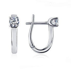 Серьги Platinum Lab. - Платина 950, Бриллиант (арт. ПС-096-01)