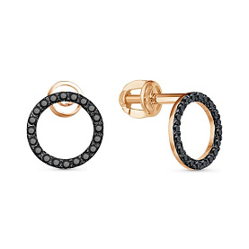 Серьги Иллада - Серебро 925, Фианит (арт. с050807-5)