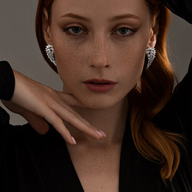 Серьги SOKOLOV - Серебро 925, Фианит (арт. 94025804)