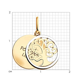 Подвеска SOKOLOV - Золото 585 (арт. 035680)