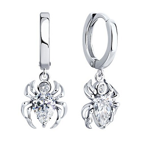 Серьги SOKOLOV - Серебро 925, Фианит (арт. 94026664)