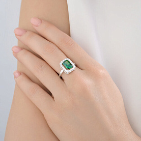 Кольцо SOKOLOV - Серебро 925, Фианит (арт. 94014734)