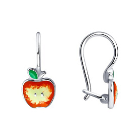 Серьги Diamant - Серебро 925, Эмаль (арт. 94-120-01434-1)