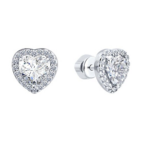 Серьги SOKOLOV - Серебро 925, Фианит (арт. 94025764)