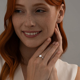 Кольцо SOKOLOV - Серебро 925, Фианит (арт. 94013660)