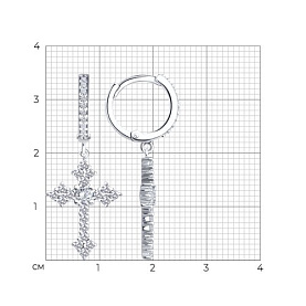 Серьги SOKOLOV - Серебро 925, Фианит (арт. 94027127)