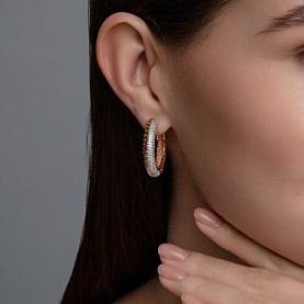 Серьги Diamant - Серебро 925, Фианит (арт. 93-120-02160-1)