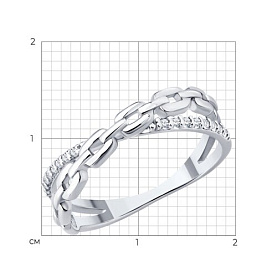 Кольцо SOKOLOV - Серебро 925, Фианит (арт. 94014694)