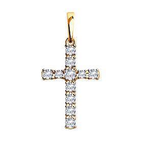 Подвеска SOKOLOV - Золото 375, Фианит (арт. 31-130-00380-1)