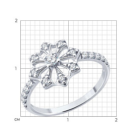 Кольцо Diamant - Серебро 925, Фианит (арт. 94-110-00084-1)