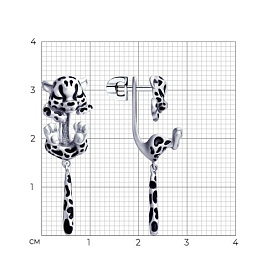 Серьги SOKOLOV - Серебро 925, Эмаль (арт. 94023407)