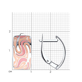 Серьги SOKOLOV - Серебро 925, Эмаль (арт. 94025818)
