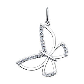 Подвеска Diamant - Серебро 925, Фианит (арт. 94-130-00742-1)