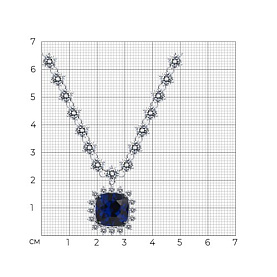 Колье SOKOLOV - Серебро 925, Фианит (арт. 94071004)