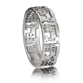 Кольцо Галатея - Серебро 925, Фианит (арт. 2711.1)