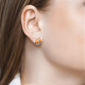 Серьги SOKOLOV - Серебро 925, Эмаль (арт. 94024073)