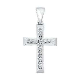 Подвеска SOKOLOV - Золото 585, Фианит (арт. 034877-3)