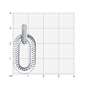 Подвеска Diamant - Серебро 925, Фианит (арт. 94-130-02246-2)