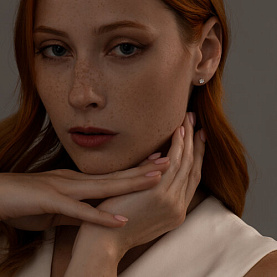 Серьги SOKOLOV - Серебро 925, Бриллиант (арт. 87020051)