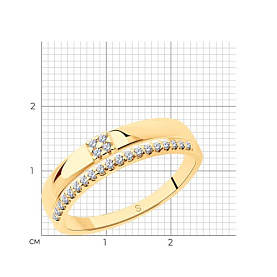 Кольцо SOKOLOV - Серебро 925, Фианит (арт. 93010870)