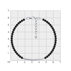 Браслет Diamant - Серебро 925, Шпинель (арт. 94-350-00216-1)